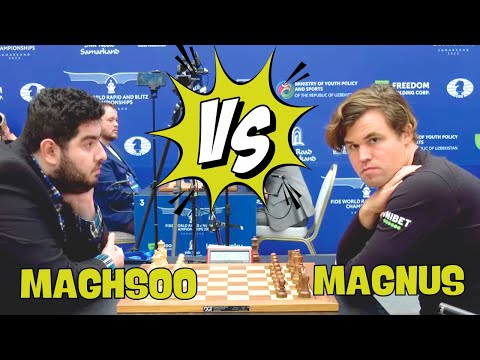 Maghsoodloo Parham vs Carlsen Magnus II 2023 FIDE World Rapid Championship R4