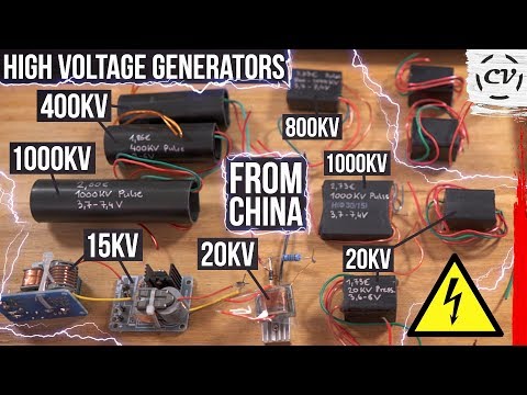 High Voltage Generator Comparison (15KV, 20KV, 400KV, 1000KV)