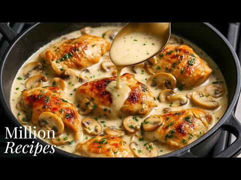 I Make This Mushroom Chicken 3 Times a Week! π in One Skillet | One Skillet Dinner Recipe