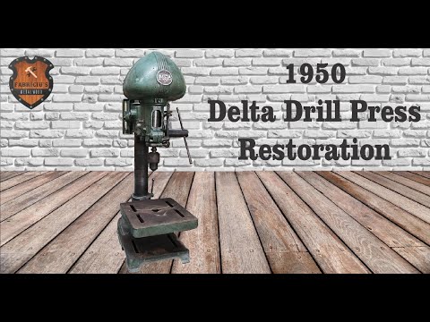 1950s Delta drill press restoration