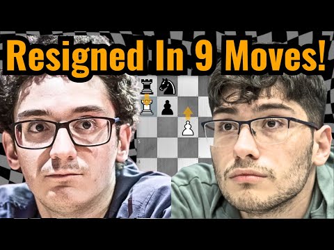Super GM CRUSHED In 9 Moves w/ ASTONISHING Double Rook Sacrifice!