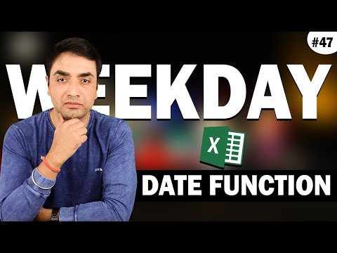 Excel Weekday Function Part 1 | How to use the WEEKDAY Function in Excel with IF Function