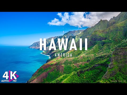 FLYING OVER HAWAII (4K UHD) - Relaxing Music Along With Beautiful Nature Videos4K(Video Ultra HD)