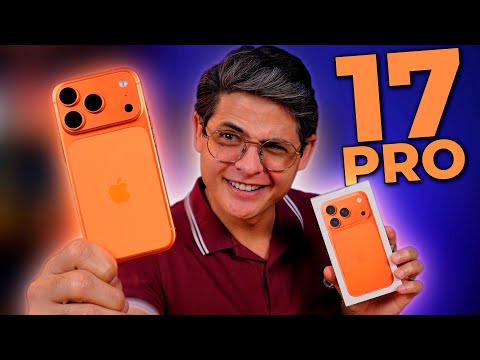FINALMENTE o iPhone 17 Pro em MÃOS (LARANJÃO)! Unboxing e Impressões