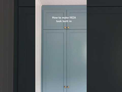 How to make IKEA look built in (DIY tip on scribing filler strips) #ikeahack #builtins #diy