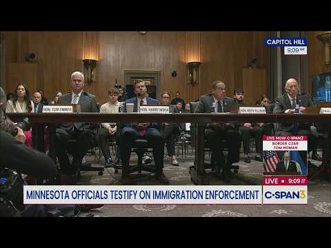 Minnesota & ICE Officials Testify Before Senate Committee