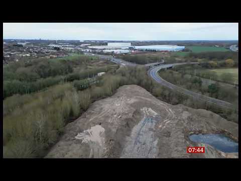 Another illegal waste tip, cleared and hidden from view - caught before it got fully operational(UK)