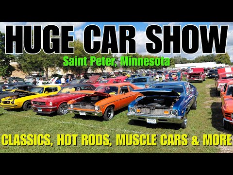 Huge Saint Peter, Minnesota Car Show Tour! Packed With Classics & Customs | 2025