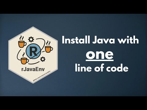 How to Install Java (JDK) with ONE Line of Code Only - rJavaEnv Package