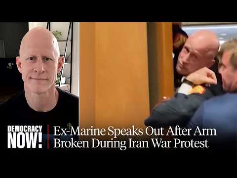 Ex-Marine, Senate Candidate Speaks Out After Arrest, Arm Broken During Iran War Protest in Senate
