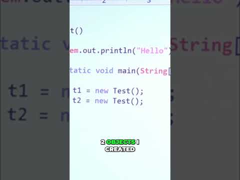 Java Constructor Explained: Objects & Execution Flow #shorts
