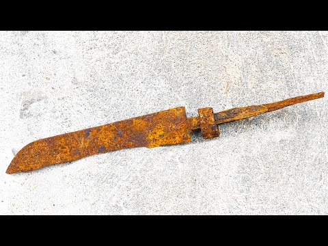 Old Rusty Sheepsfoot Knife Restoration