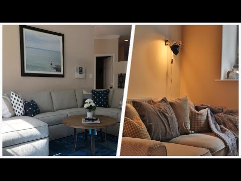 75 Living Space With A Plaster Fireplace And A Corner Tv Design Ideas You'll Love 🔴