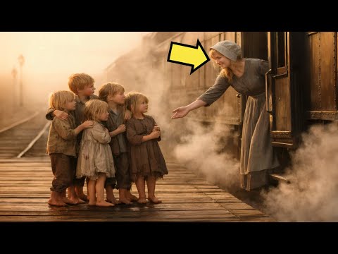 NIEMAND WOLLTE DIE 5 WAISENKINDER AM BAHNHOF… BIS EINE UNFRUCHTBARE FRAU IHRE HAND AUSSTRECKTE