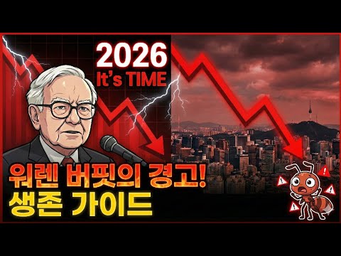 당신의 돈이 위험하다! 워렌 버핏 2026년 역대급 경제 붕괴 경고 생존 전략 5가지