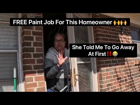 FREE Paint Job For This Homeowner🙌 She Told Me To Go Away At First😅