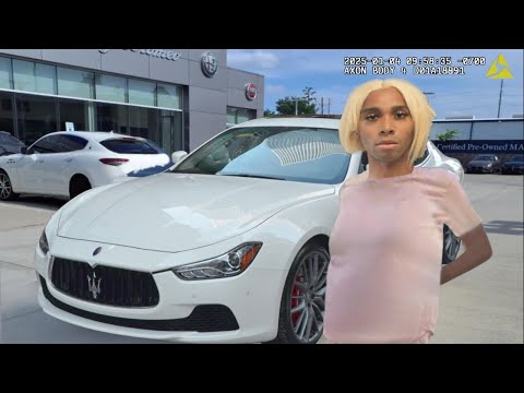 Busted Trying to Buy a Maserati using a Stolen Identity. BODYCAM