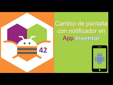 42. Changing the screen with a notifier in App Inventor