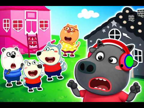 Wolfoo and Bufo | Pink House vs Black House - Kids Learn Good Manners