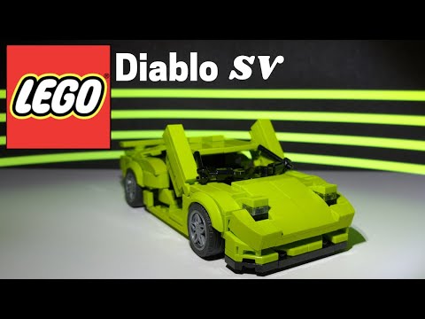 LEGO Lamborghini Diablo SV | With working pop-up headlights