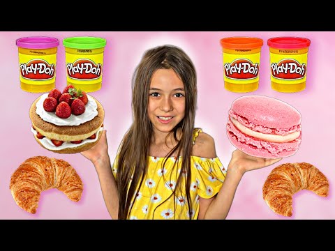 Making French desserts with Play-Doh!!