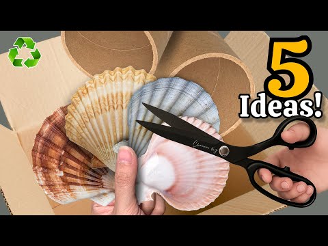 Transforming Cardboard Rolls & Seashells 😱♻️ 5 GENIUS Recycling Ideas That Will Amaze You!