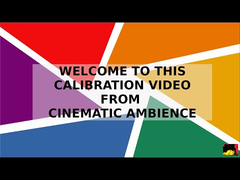 Ambient lights Calibration Video