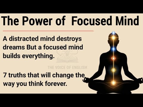 The power of a Focused Mind Reprogram your Mind || Graded Reader || improve your English Skills ✓