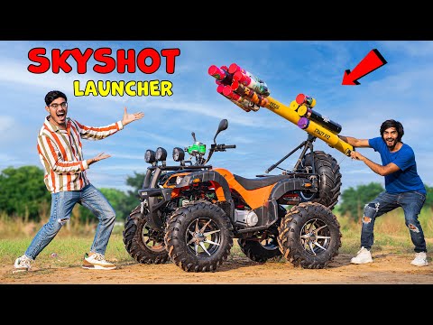 We Made ATV SKYSHOT LAUNCHER🔥 | इस गाड़ी ने तो धमाल मचा दिया | Diwali Modification