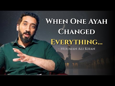 The Ayah That Made the Prophet ﷺ Cry — A Message We All Need ~ Nouman Ali Khan