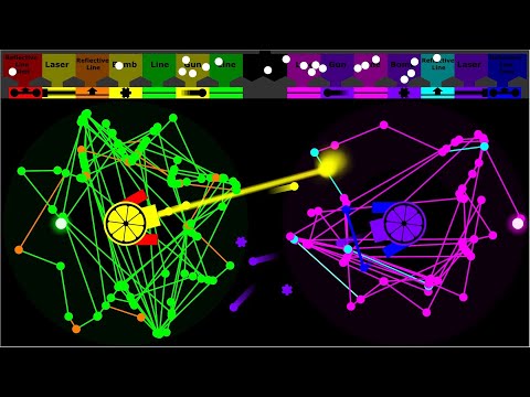 Core Destruction × Line Battle - in Algodoo