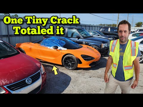 I Found a Brand New $300,000 McLaren at the Scrap Car Auction! You Won't Believe why it was Totaled!