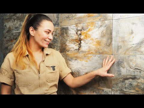 ПЛИТКА ИЗ Шпаклевки | Декоративная штукатурка для ванной И кухни |  ИМИТАЦИЯ ПЛИТКИ