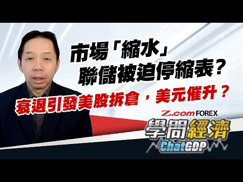 市場「縮水」響警報﹑銀行準備金暴跌，美聯儲提前停「縮表」? 美國經濟指標揭衰退已成定局，引發美股拆倉﹑美元催升？| 羅家聰 學問經濟ChatGDP | Z.com Forex