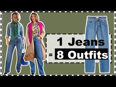 1 Pair of Jeans = 8 Stunning Fashion-Forward Outfits You Must Try NOW