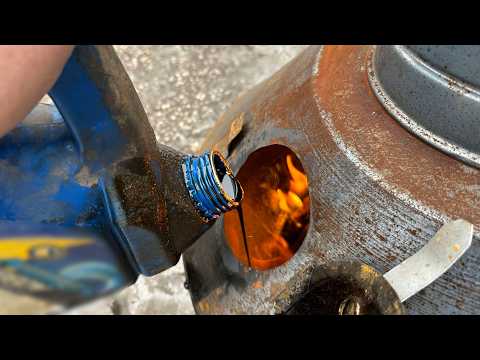 Self-powered system From Waste Oil to ENDLESS Heat NO Fan, NO Battery!