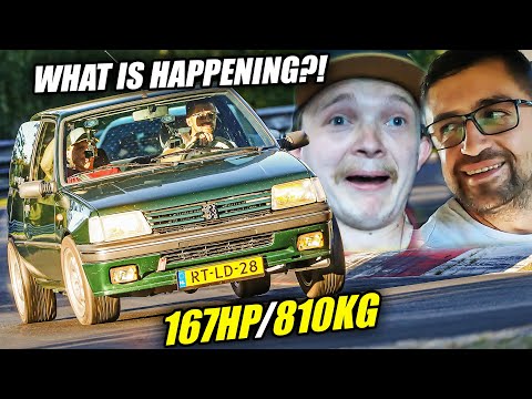 SCARING Him in his ANGRY PUG 205!😂 // Nürburgring