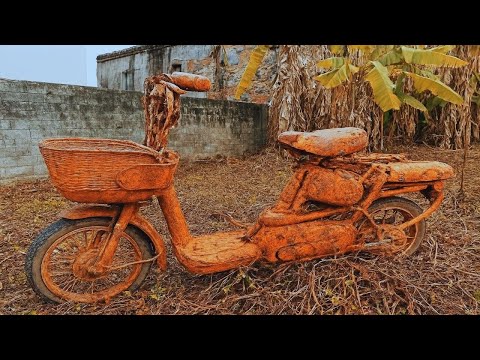 Restoration Old Electric Bike Buried Under Mud-Recovering Old Electric Bike Forgotten for Many Years