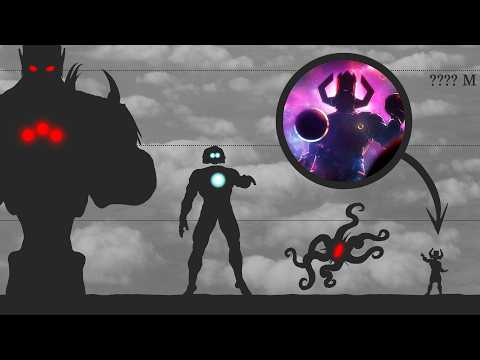 MARVEL vs DC | Size Comparison (REAL SCALE)