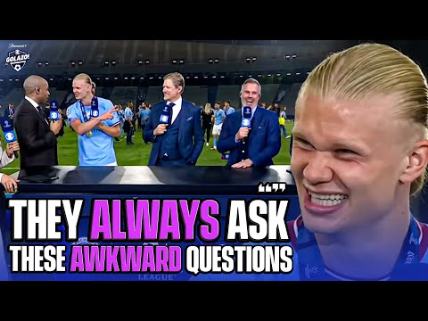 Erling Haaland jokes with Henry, Micah & Carra after UCL win! 😆 | CBS Sports Golazo | UCL Today