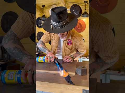 “TURQUOISE GUNSLINGER” Custom hat, step by step creation process.