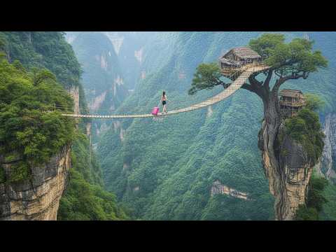 100-Day Survival Challenge: Building a Sky Tree House Turns Dangerous