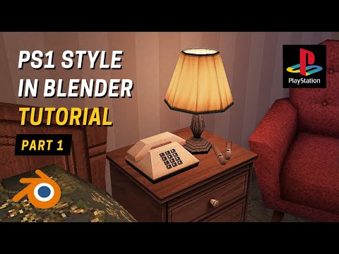 PS1 Style Graphics in Blender / Low Poly Assets Beginner Tutorial - Part 1