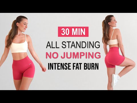 30 MIN FAT BURNING Workout | BEGINNER FRIENDLY | All Standing - No Jumping | No Repeat, Sweaty