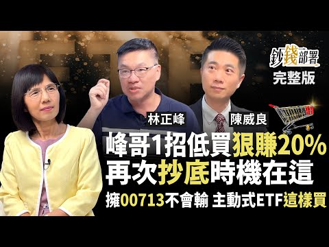 股災抄底手法公開！峰哥解定存買爆00713跟"它" 主動式ETF該上車嗎？《鈔錢部署》盧燕俐 ft.林正峰 陳威良 20250522