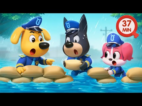Flood Rescue Mission | Police Cartoon | Safety Rules for Kids | Sheriff Labrador
