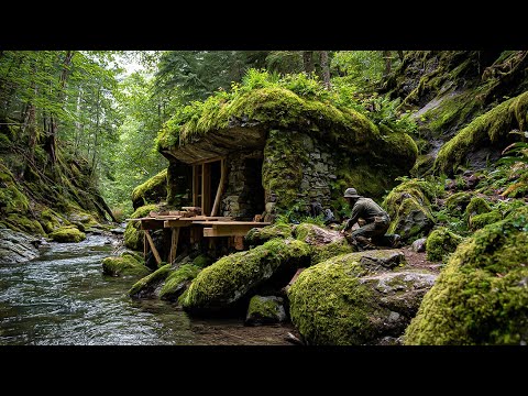 How To Build a Warm and Strong Stone Shelter by Hand | Survival in the Wild