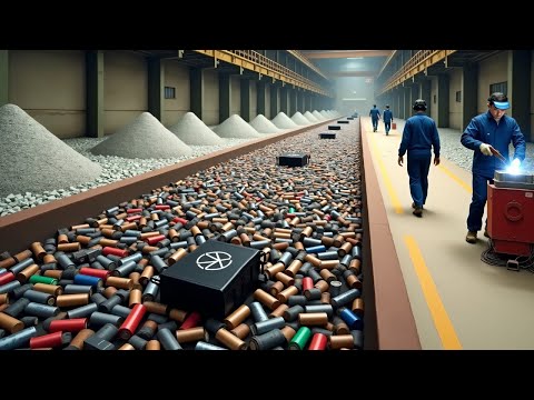 How Millions Of Batteries Are Recycled Every Day | Inside Battery Recycling Mega Factory