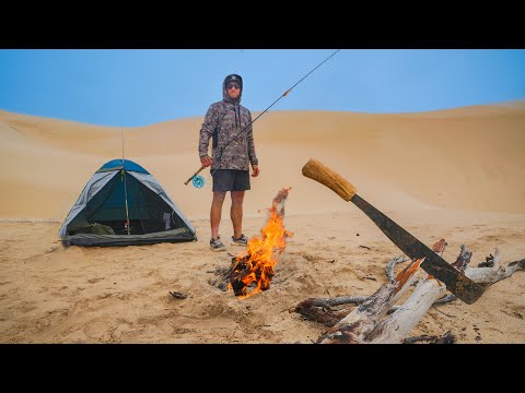 Sobreviví 72 horas en el desierto CAZANDO PECES MONSTRUOSOS GIGANTES