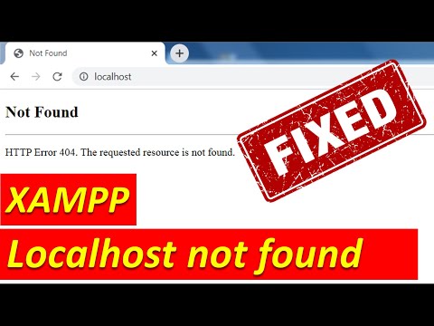 localhost http error 404 the requested resource is not found on xampp apache server localhost